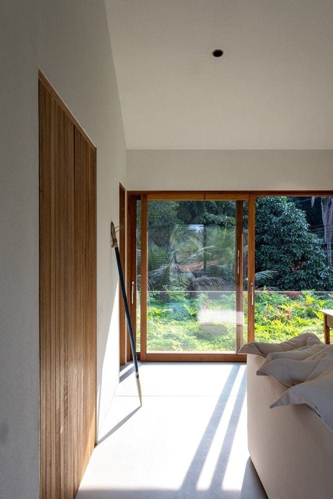 stone and wood house