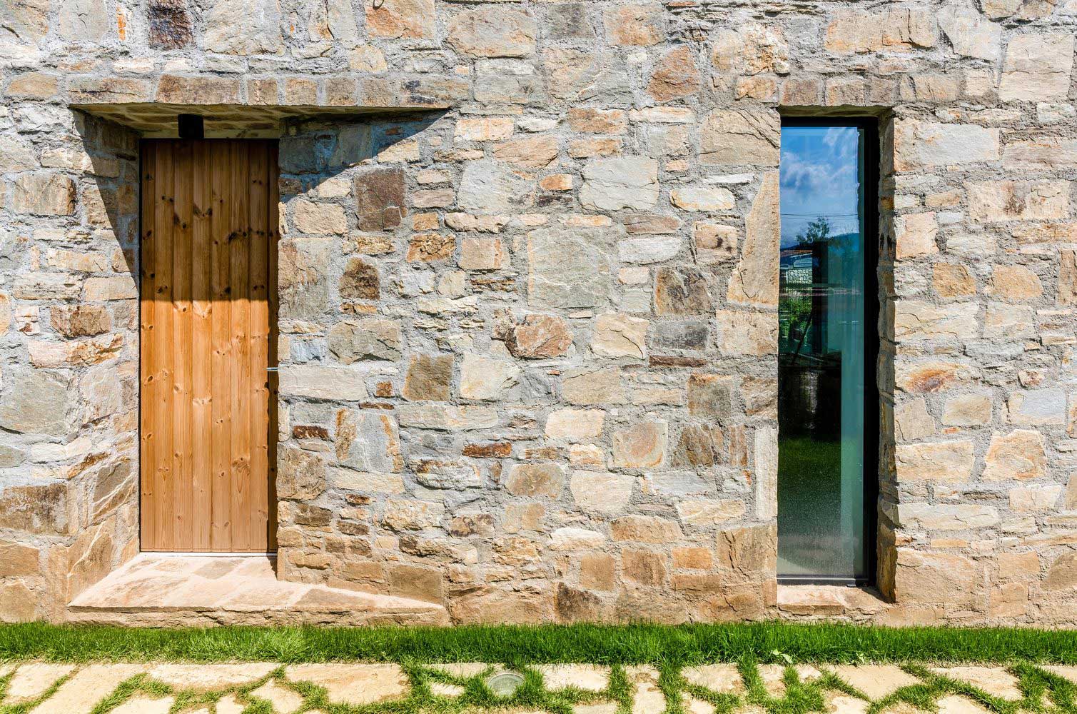wood stone house