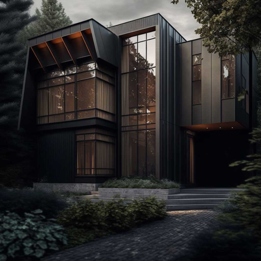 Stylish Metal Exterior