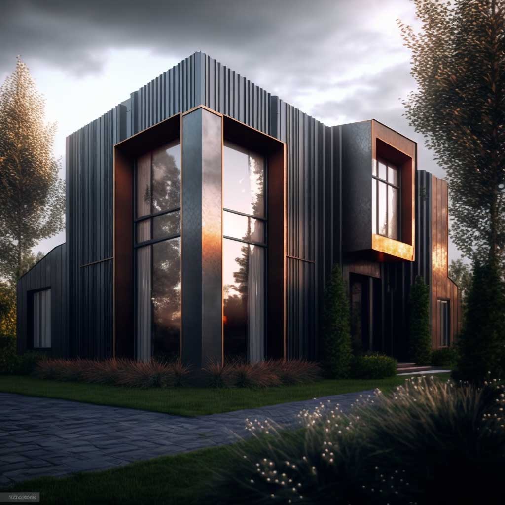Stylish Metal Exterior
