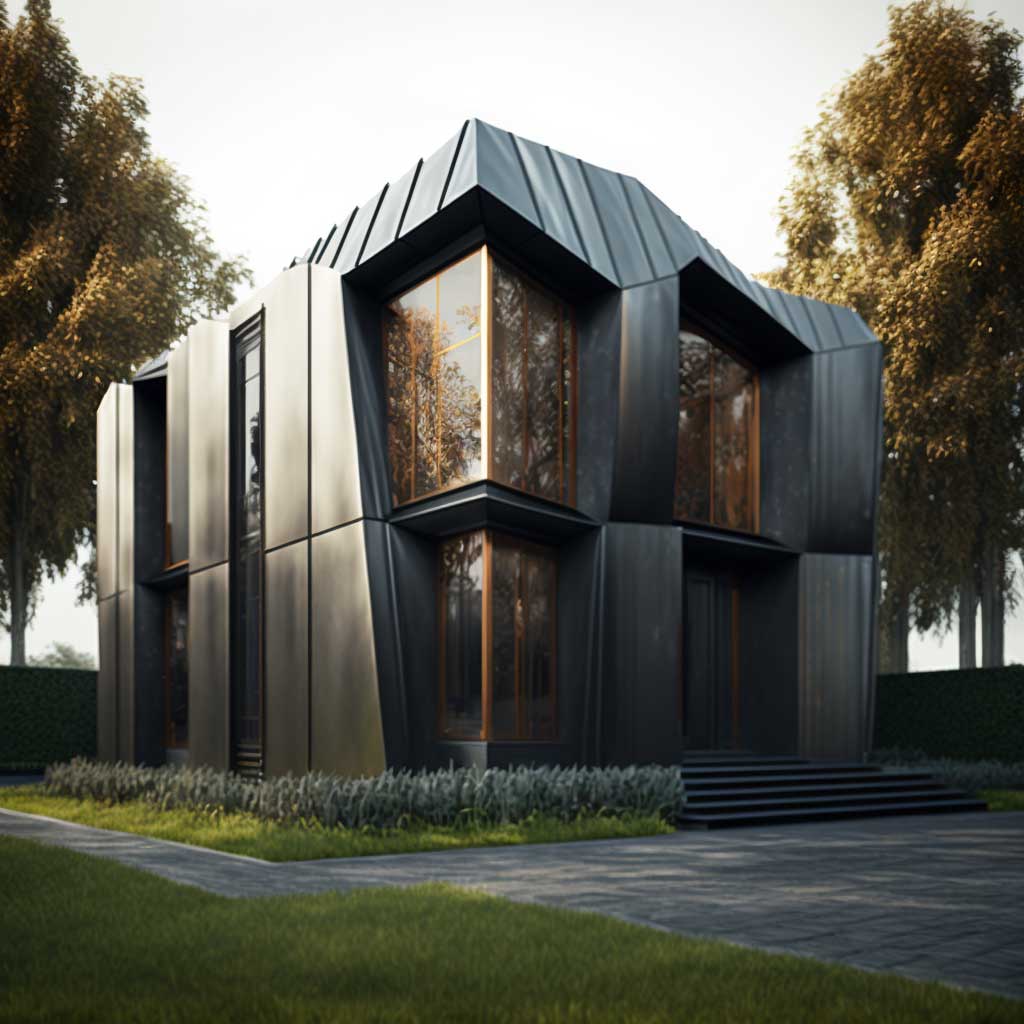 Stylish Metal Exterior