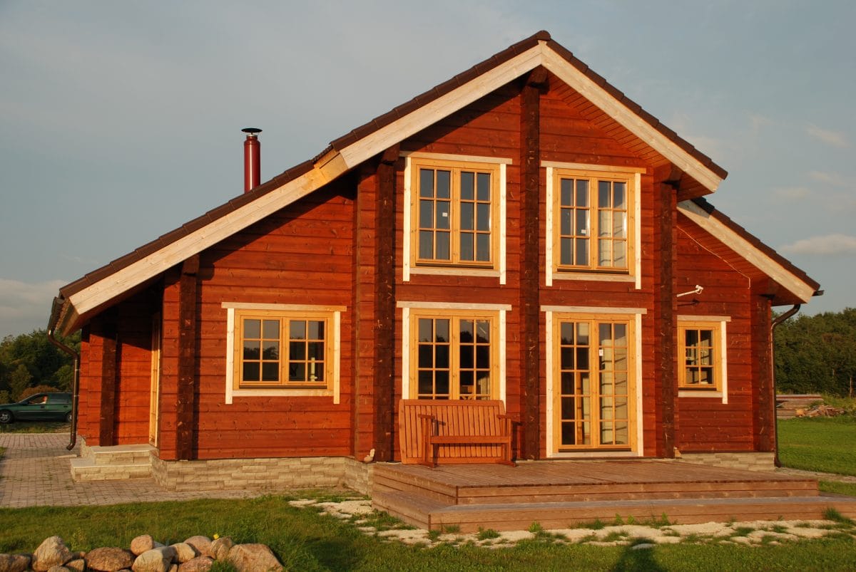 Wooden built houses