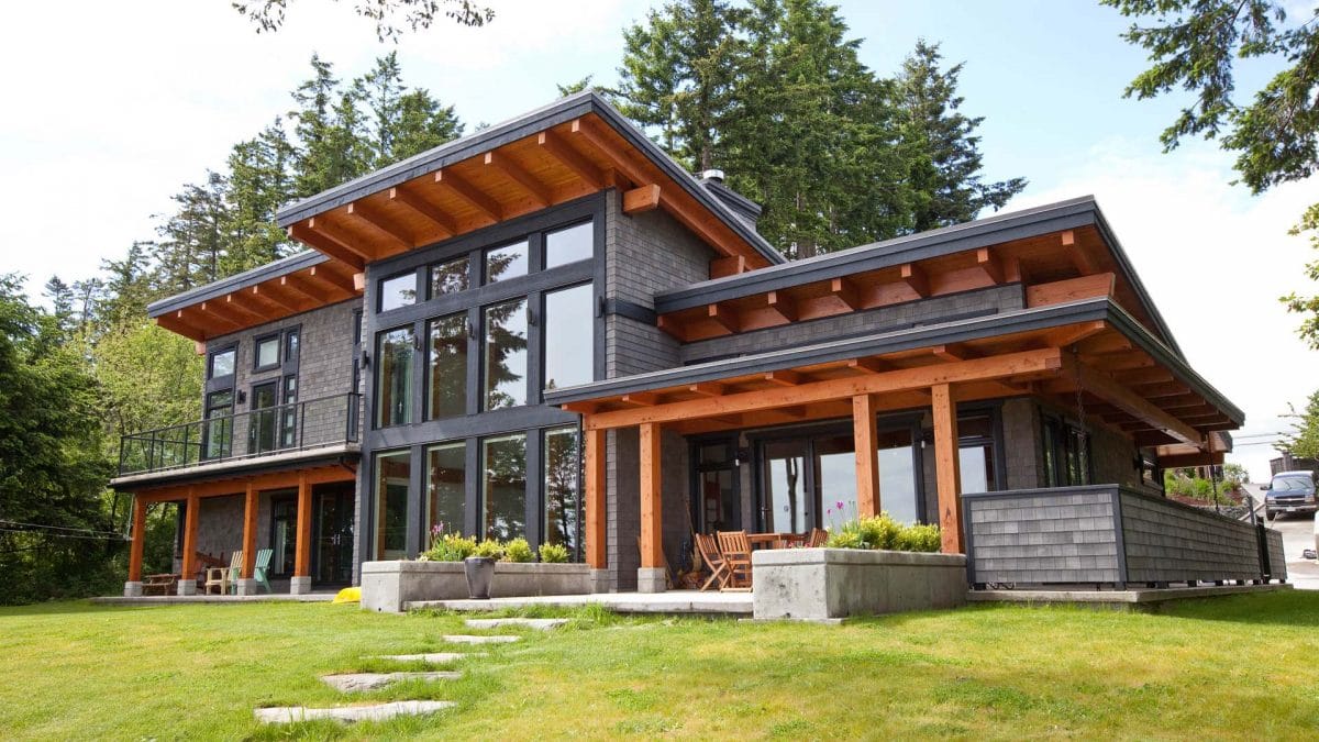 Modern timber house