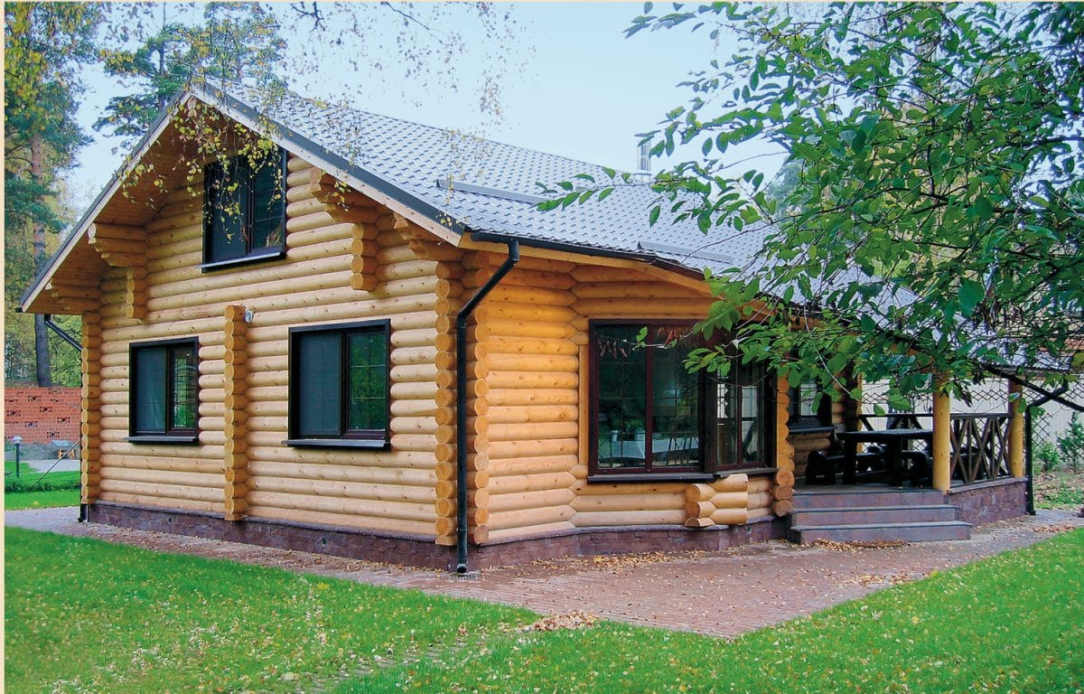 Finishing of the log and timber homes