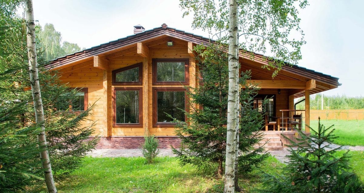 Wooden chalet homes