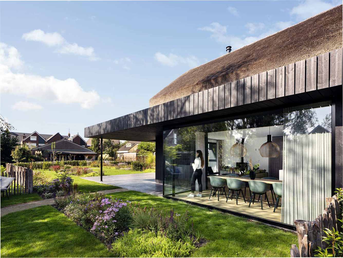 modern thatched roof houses
