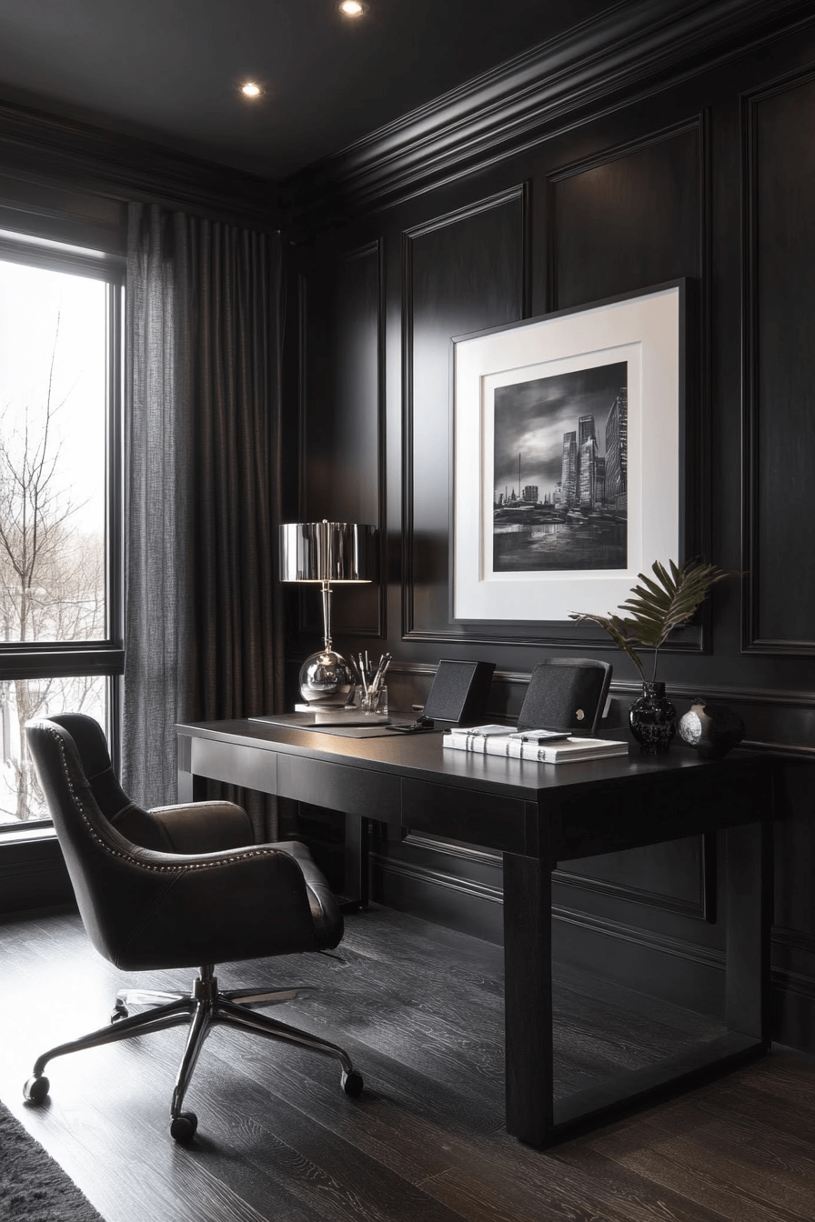 29 Moody Office Inspirations for a Comfortable and Inspiring Work Area moody office