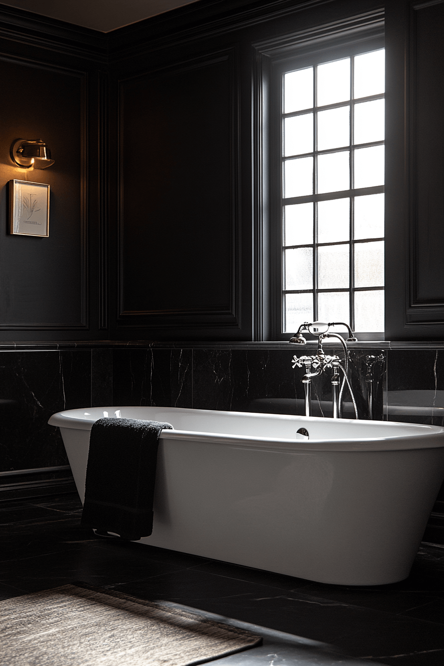 29 Moody Bathroom Designs That Will Elevate Your Home’s Aesthetic moody bathroom