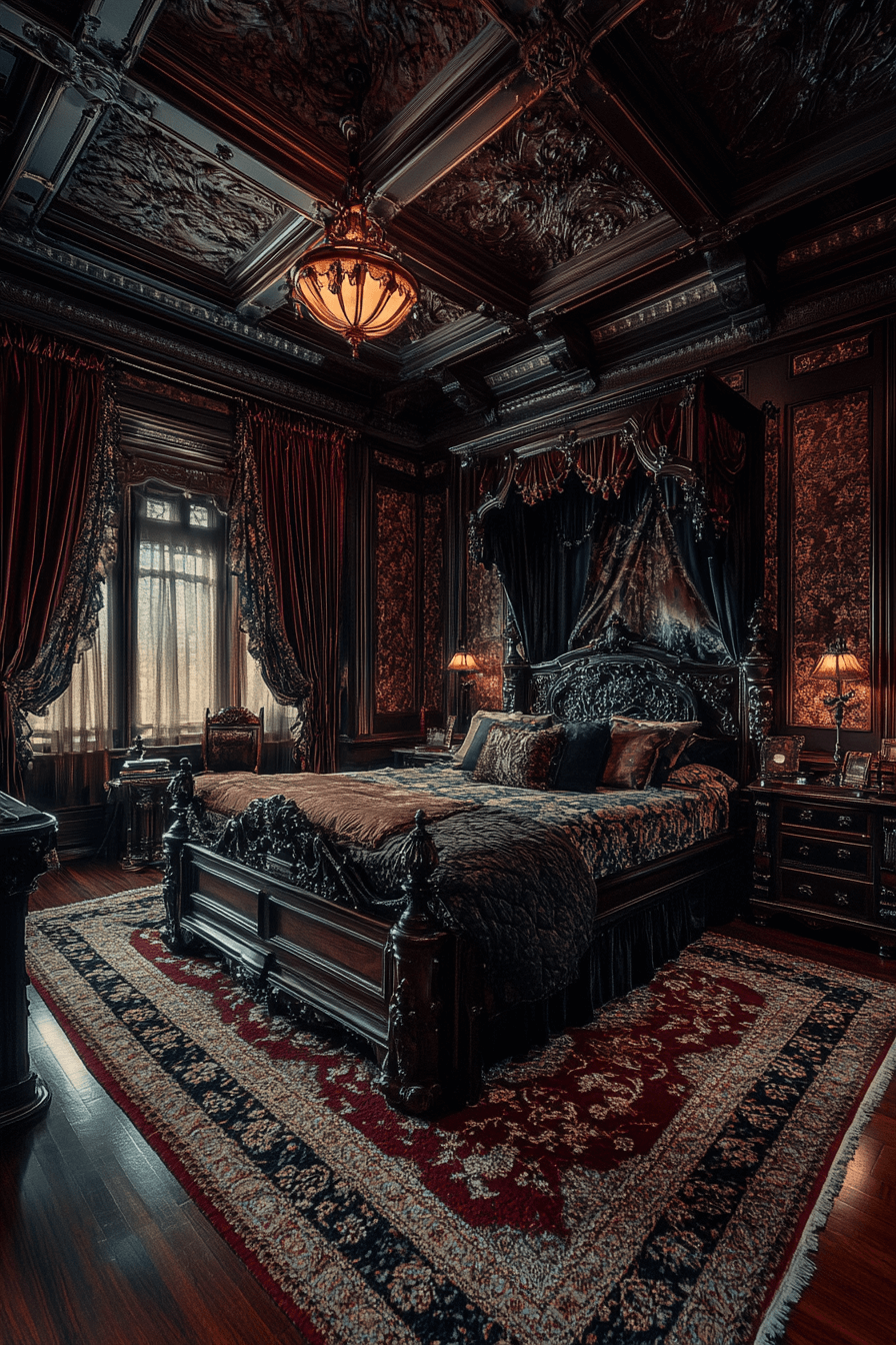29 Moody Vintage Bedroom Designs That Blend Nostalgia with Style moody vintage bedroom