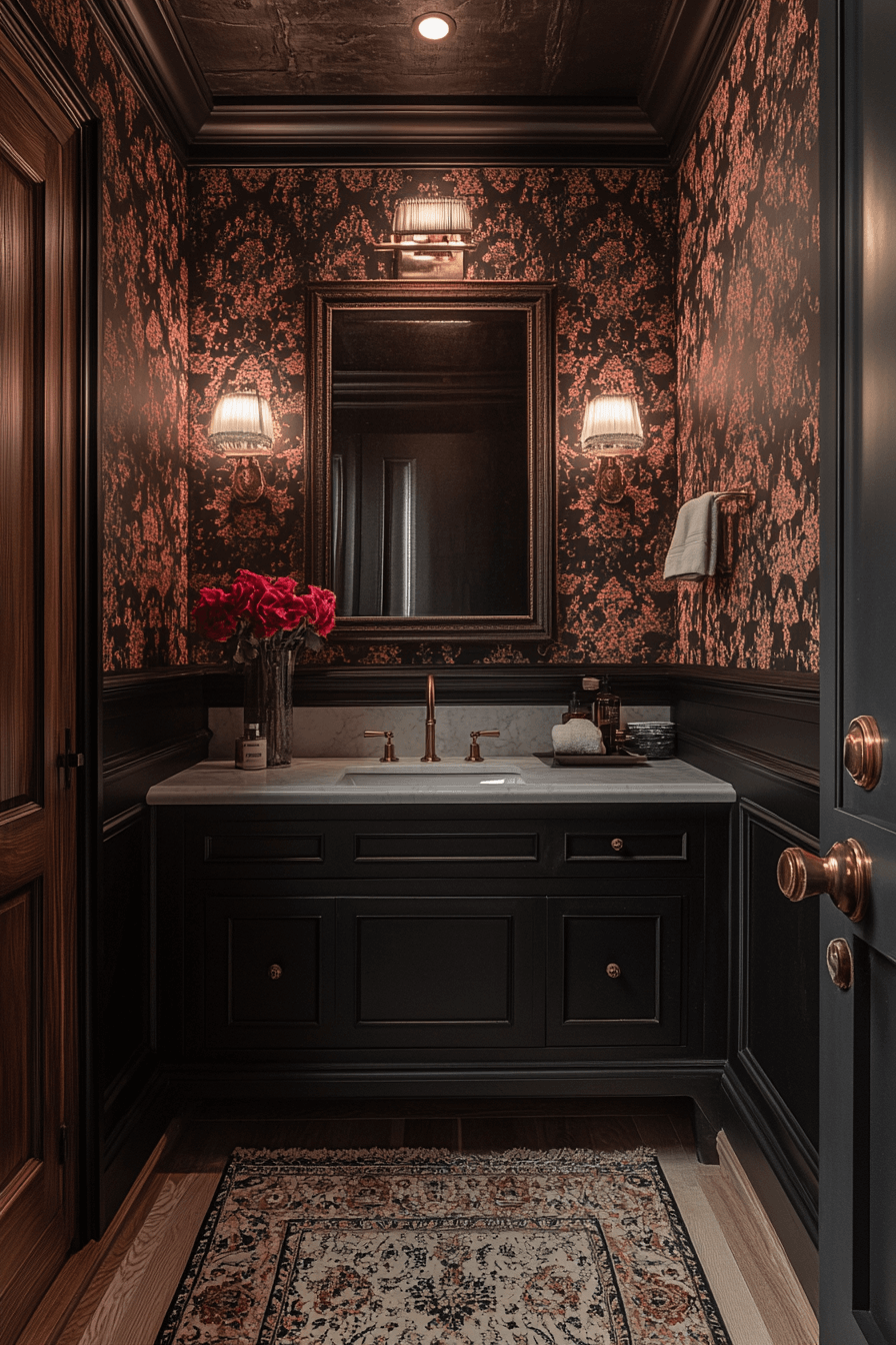 29 Moody Vintage Bathroom Ideas That Bring Classic Beauty to Your Home moody vintage bathroom