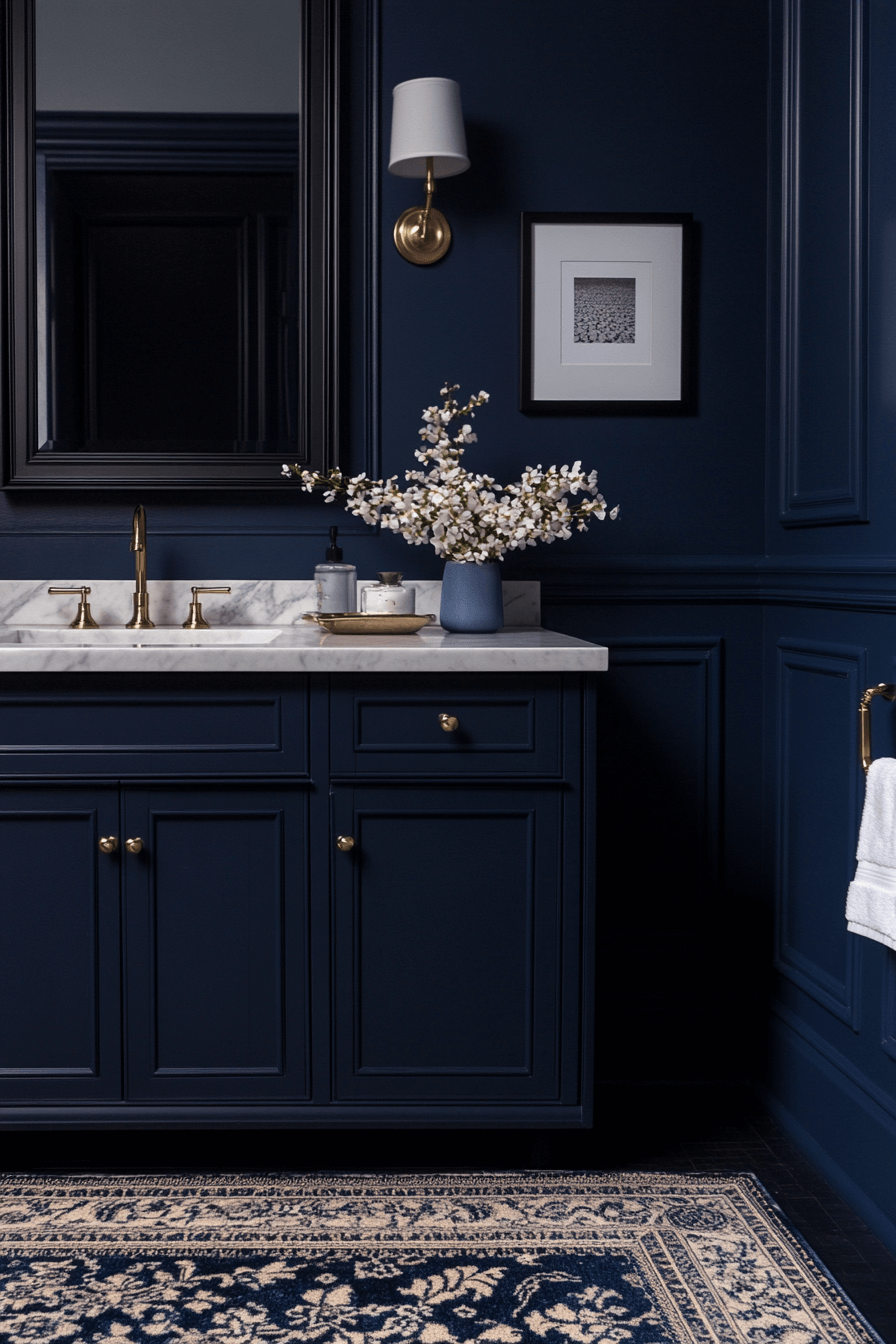 29 Moody Bathroom Designs That Will Elevate Your Home’s Aesthetic moody bathroom