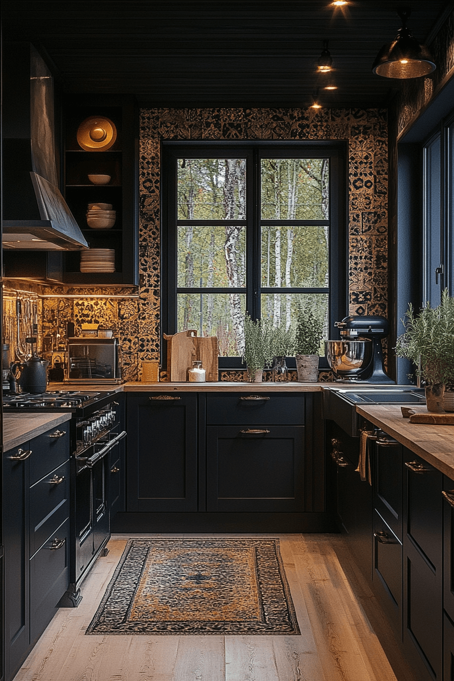 29 Small Moody Kitchen Inspirations That Turn Darkness into Delight small moody kitchen