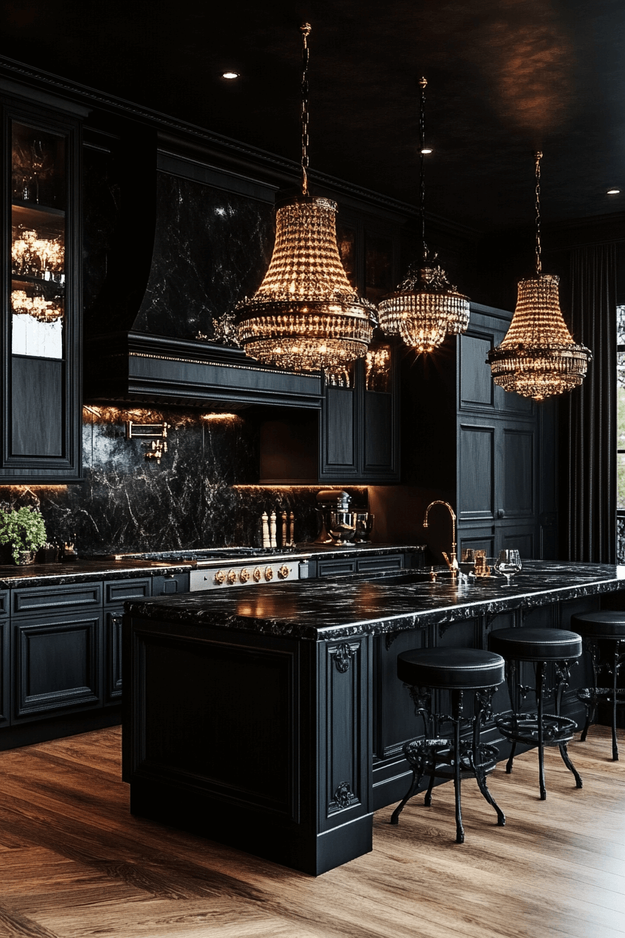 29 Dark and Moody Kitchen Inspirations That Bring Out the Best in Style dark and moody kitchen