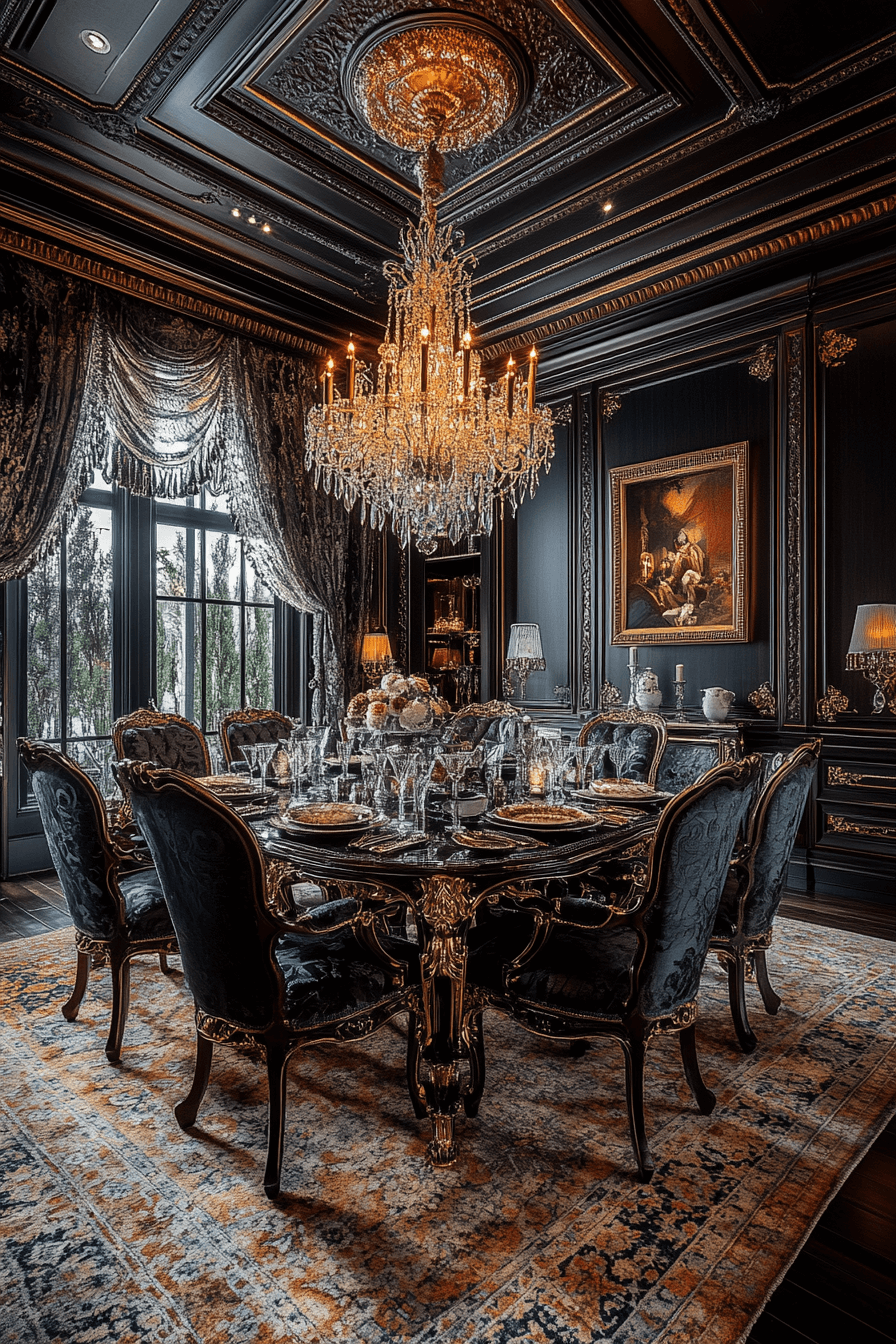 29 Moody Vintage Dining Room Ideas That Turn Mealtime Into a Mood moody vintage dining room