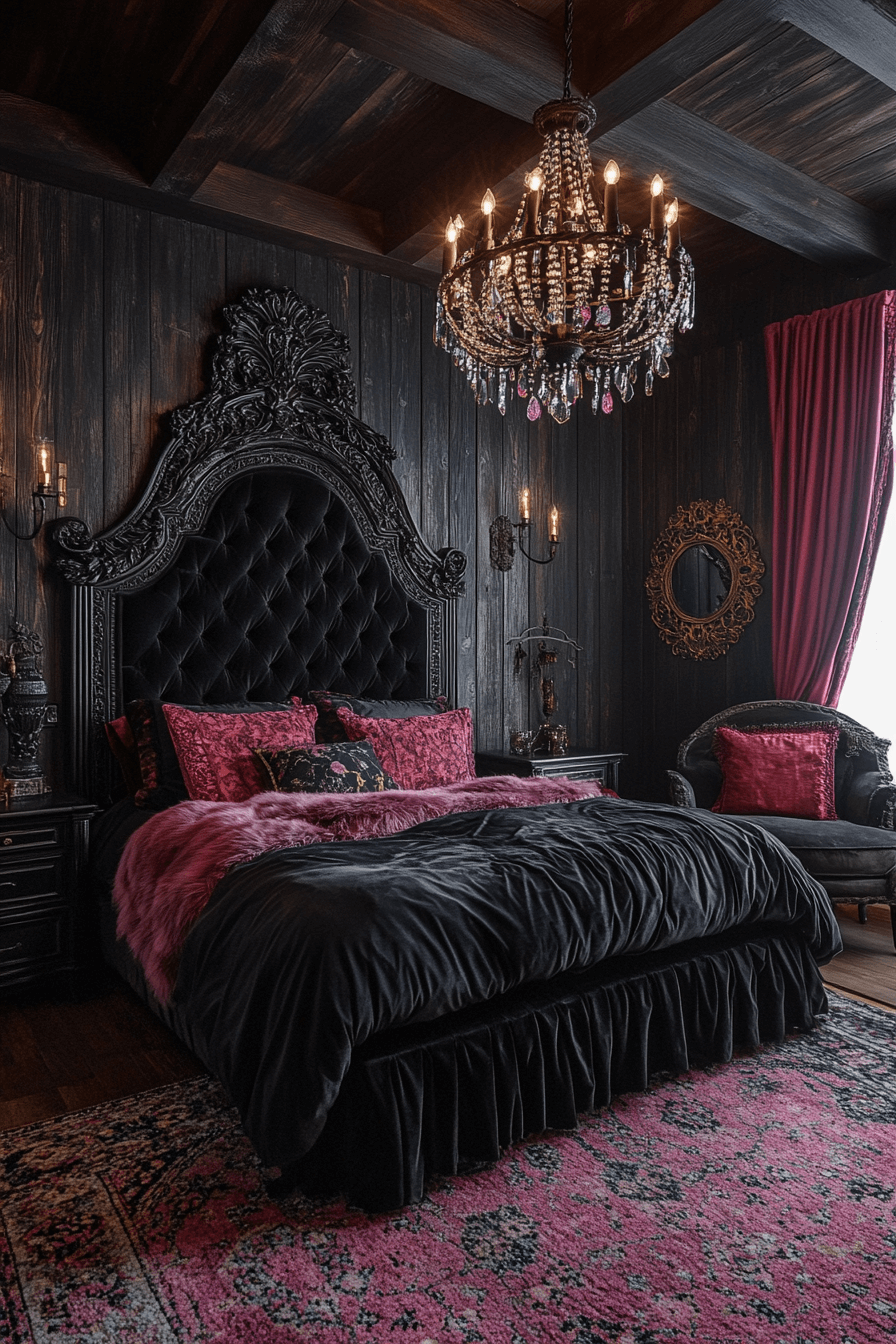 29 Boho Gothic Bedroom Ideas to Mix Vintage Charm with Bold Statement Pieces boho gothic bedroom