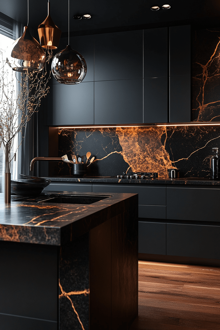29 Dark and Moody Kitchen Inspirations That Bring Out the Best in Style dark and moody kitchen
