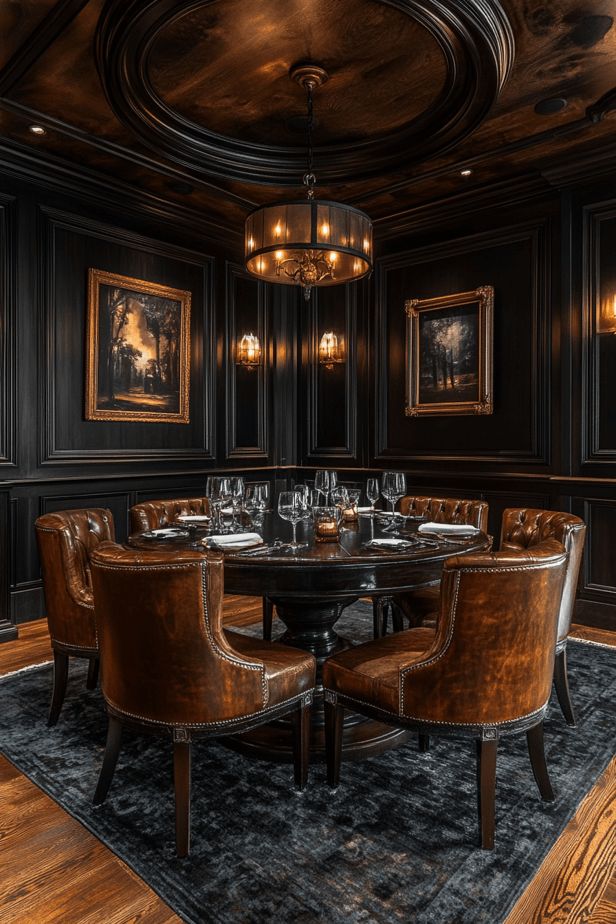 29 Moody Vintage Dining Room Ideas That Turn Mealtime Into a Mood moody vintage dining room