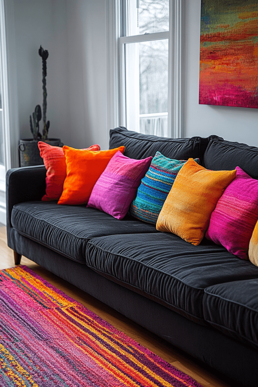29 Charcoal Sofa Living Room Inspirations for a Bold and Sophisticated Look Charcoal sofa living room