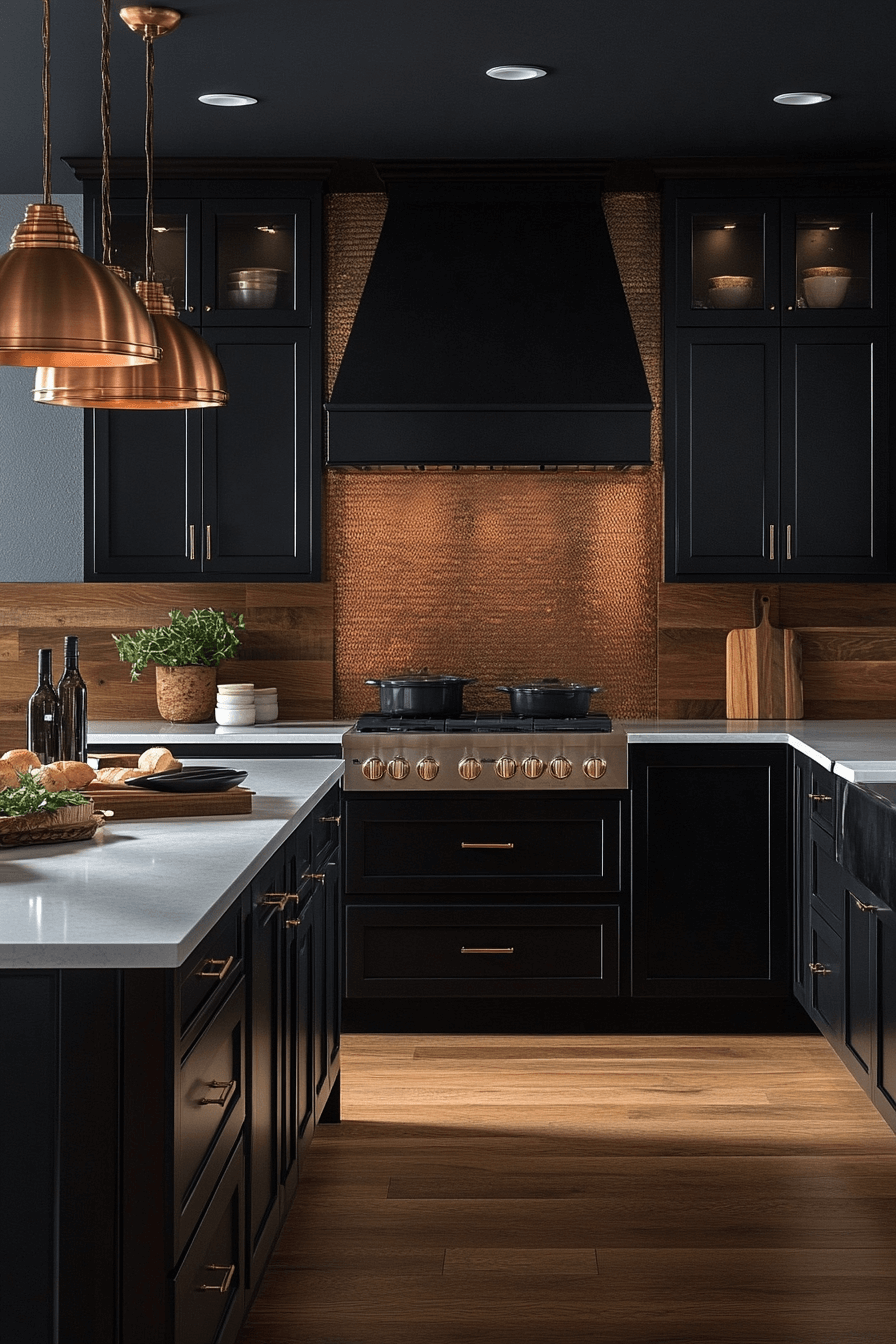 29 Dark Kitchen Aesthetic Inspirations to Create a Bold Cooking Space dark kitchen aesthetic