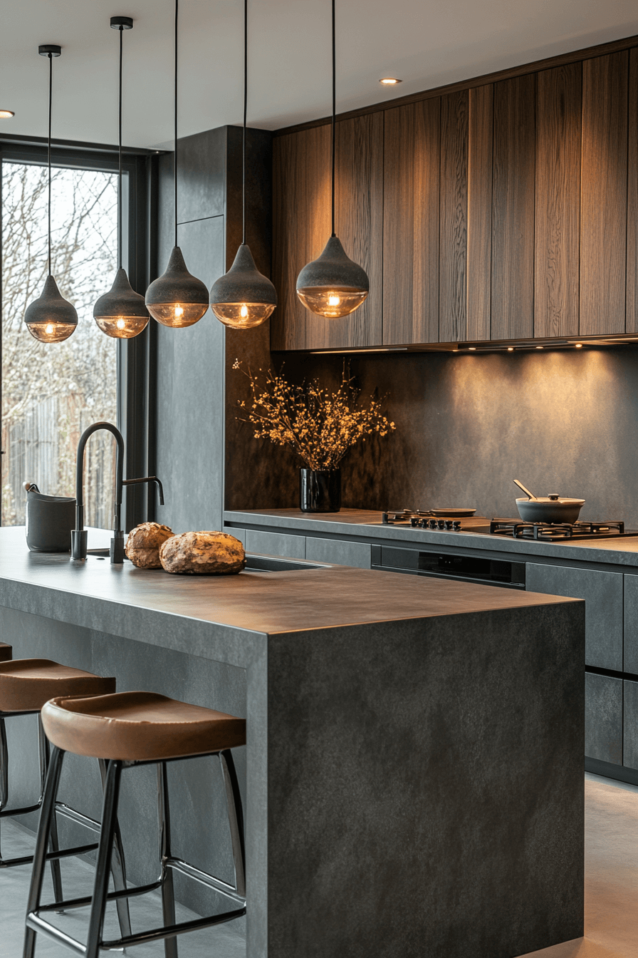29 Moody Kitchen Cabinets That Turn Everyday Cooking Into a Mood moody kitchen cabinets