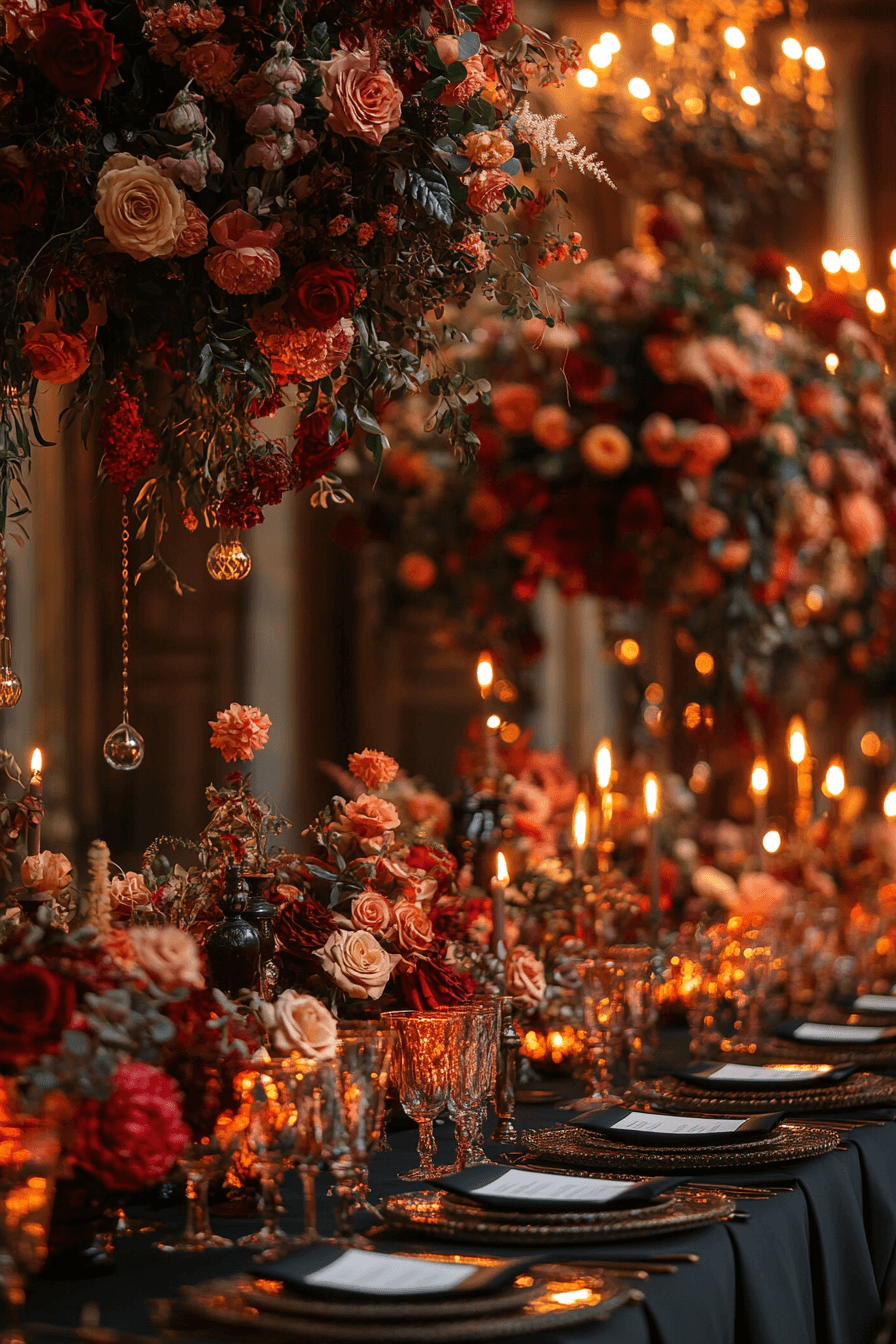 29 Moody Romantic Wedding Decor Inspirations for an Intimate Celebration moody romantic wedding decor