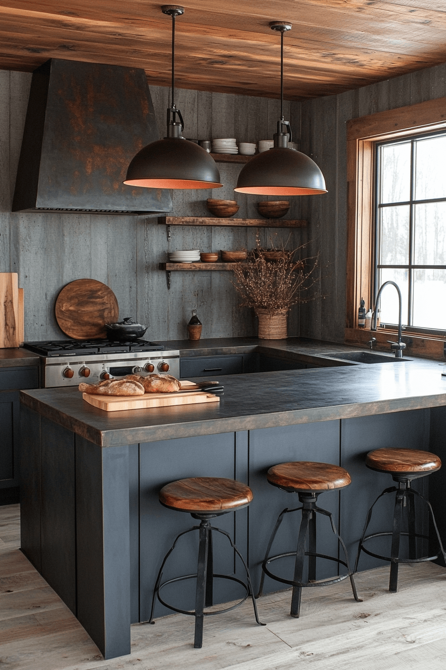 29 Moody Cottage Kitchen Inspirations to Embrace Simplicity and Depth moody cottage kitchen