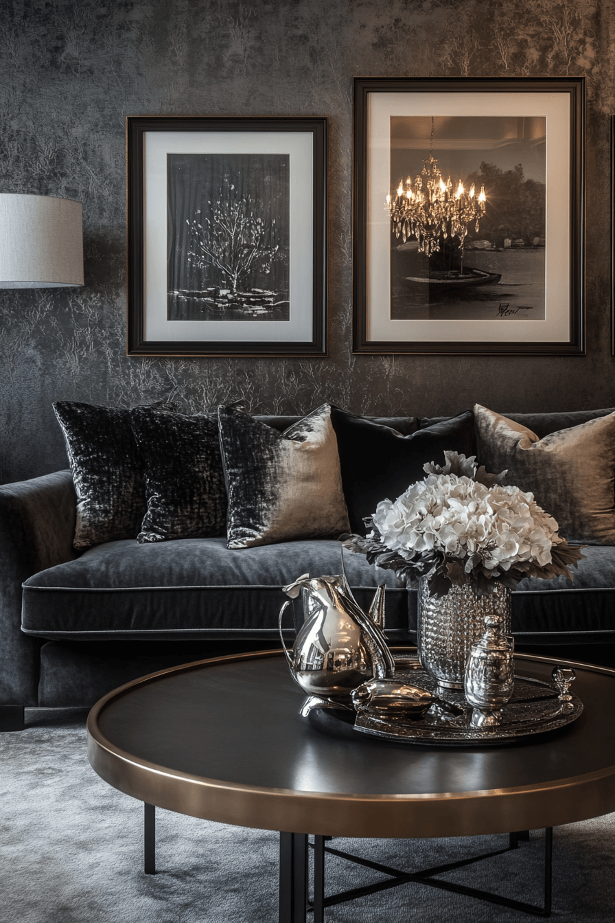 29 Charcoal Sofa Living Room Inspirations for a Bold and Sophisticated Look Charcoal sofa living room