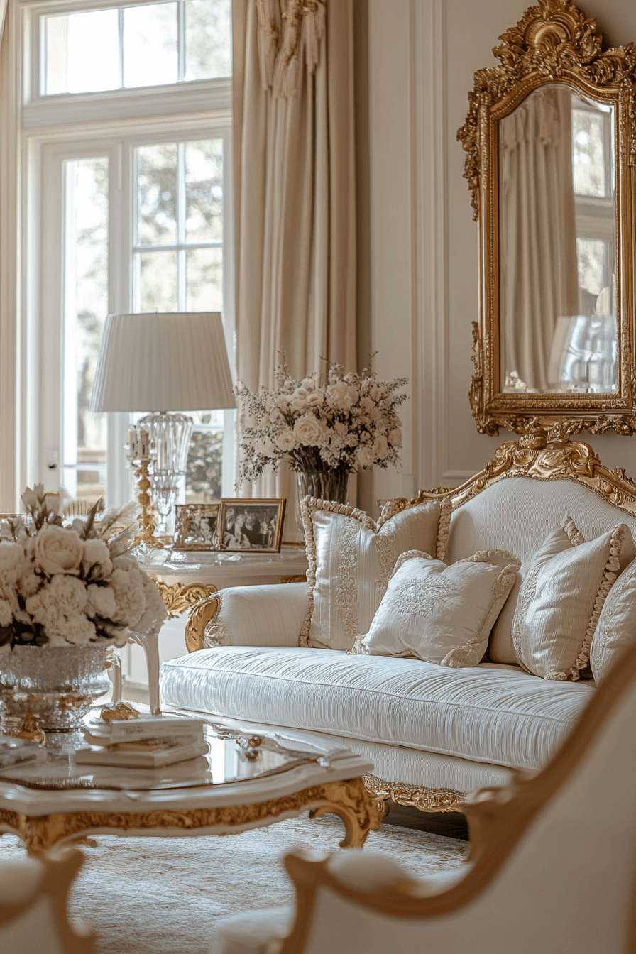 29 French Provincial Living Room Ideas That Radiate Timeless Charm french provincial living room