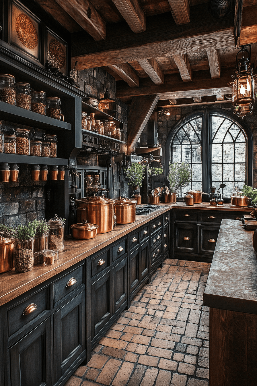 29 Dark Academia Kitchen Inspirations for a Thoughtfully Styled Space dark academia kitchen
