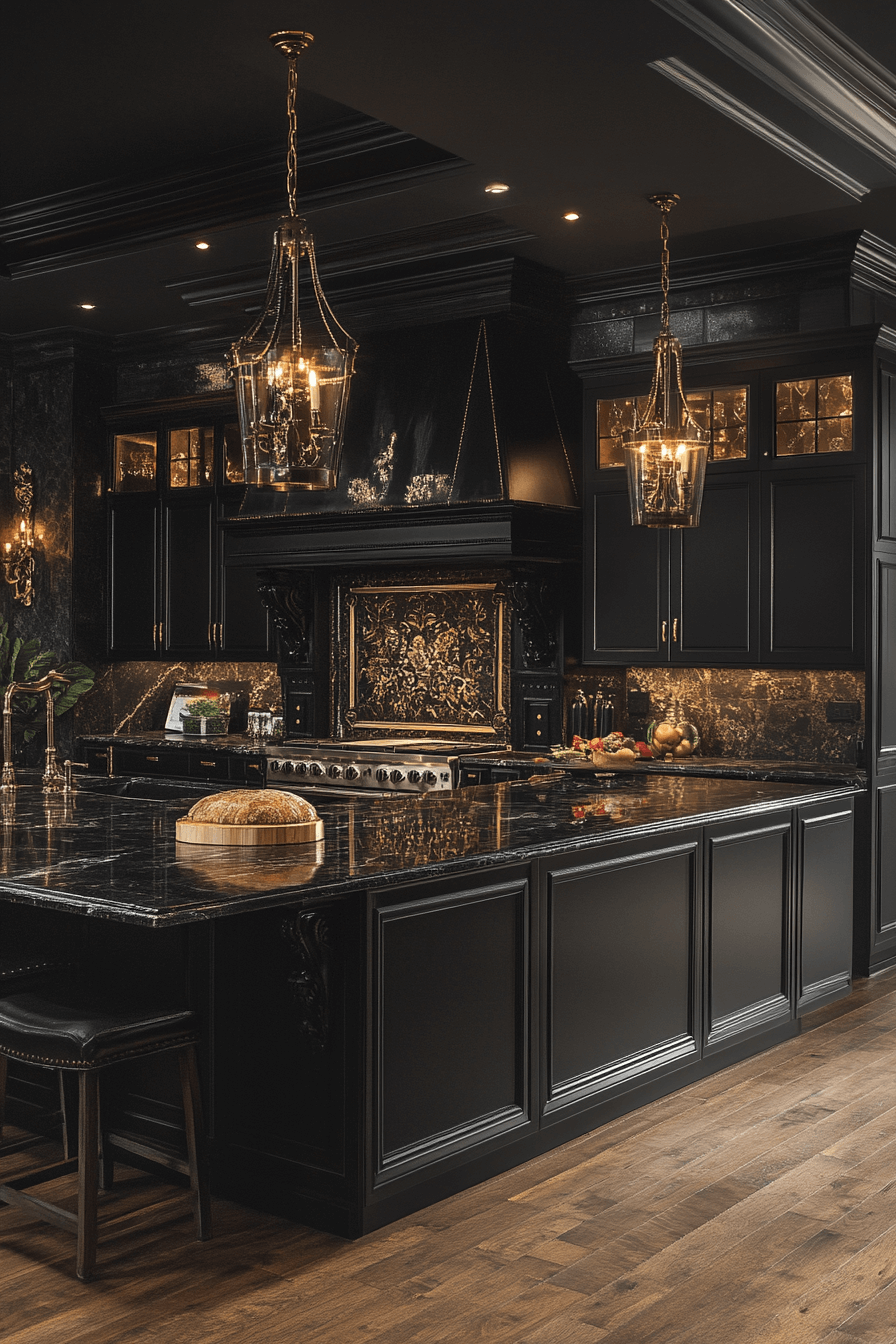 29 Moody Kitchen Cabinets That Turn Everyday Cooking Into a Mood moody kitchen cabinets