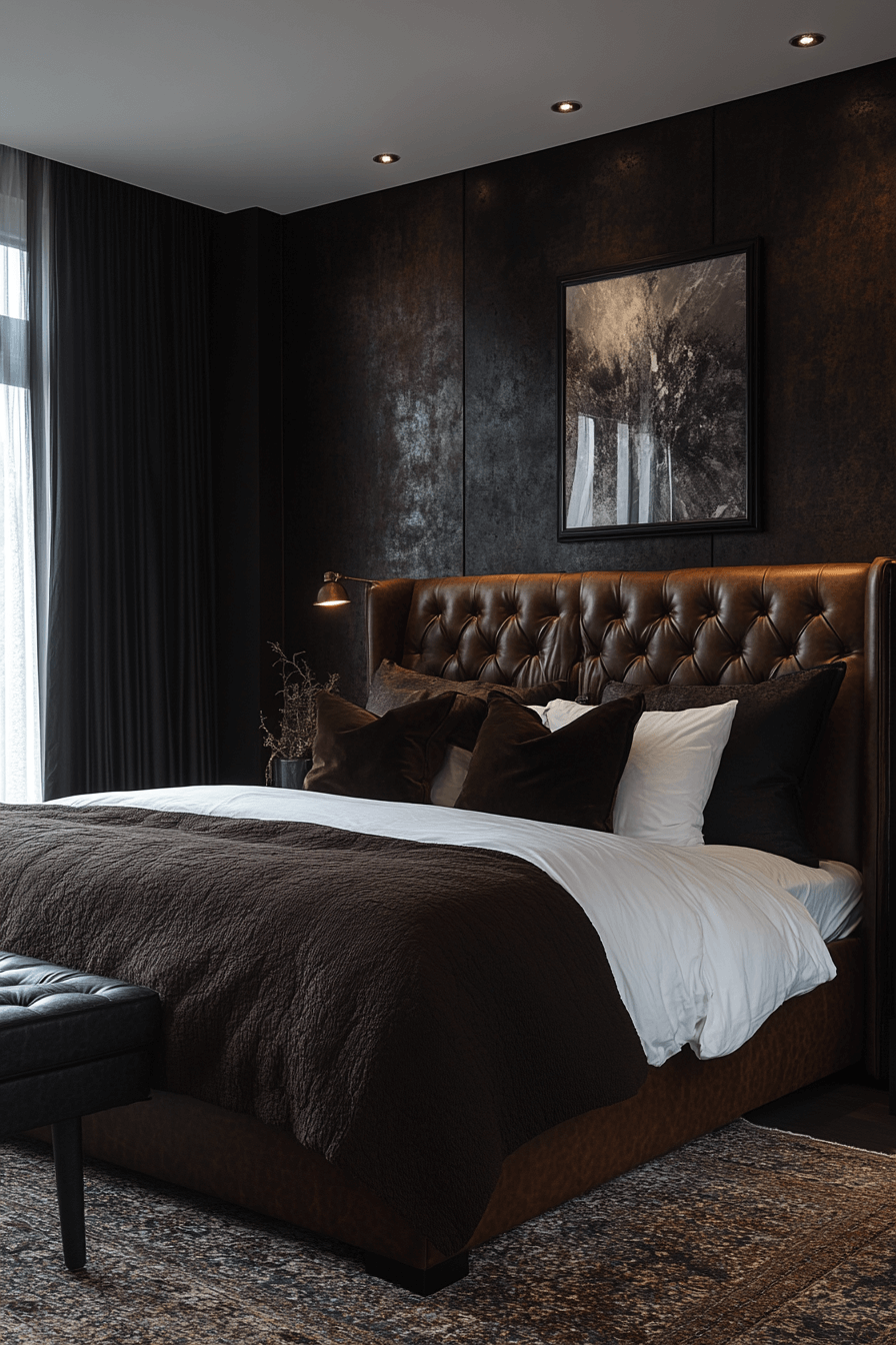29 Moody Bedroom Ideas to Make Your Bedroom Feel Like a Luxurious Haven moody bedroom