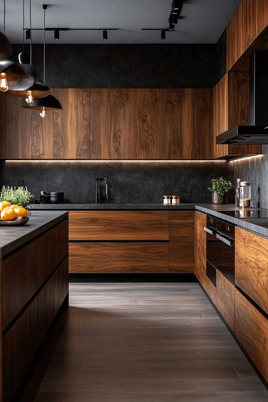 29 Dark Kitchen Aesthetic Inspirations to Create a Bold Cooking Space dark kitchen aesthetic