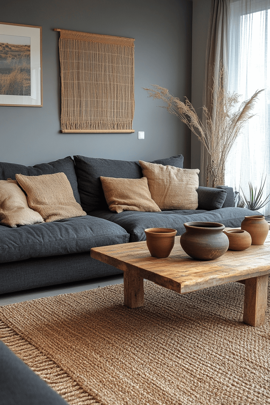 29 Charcoal Sofa Living Room Inspirations for a Bold and Sophisticated Look Charcoal sofa living room