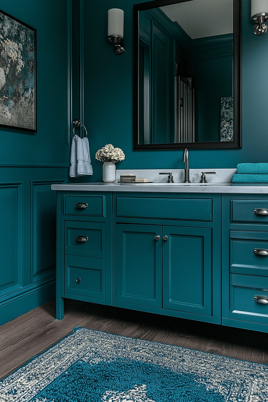 29 Moody Bathroom Designs That Will Elevate Your Home’s Aesthetic moody bathroom
