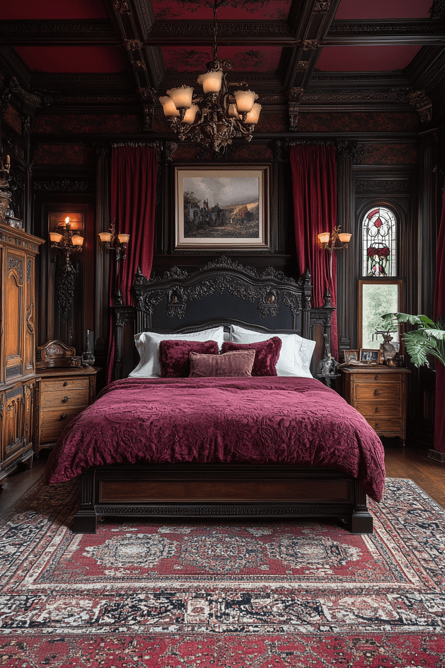 29 Moody Vintage Bedroom Designs That Blend Nostalgia with Style moody vintage bedroom