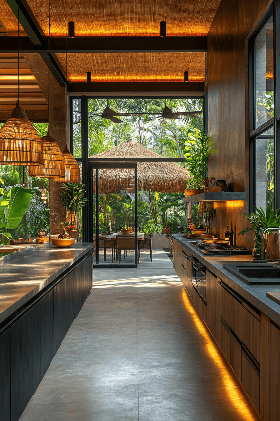 29 Tropical Kitchen Design Inspirations for a Fresh and Breezy Feel tropical kitchen design