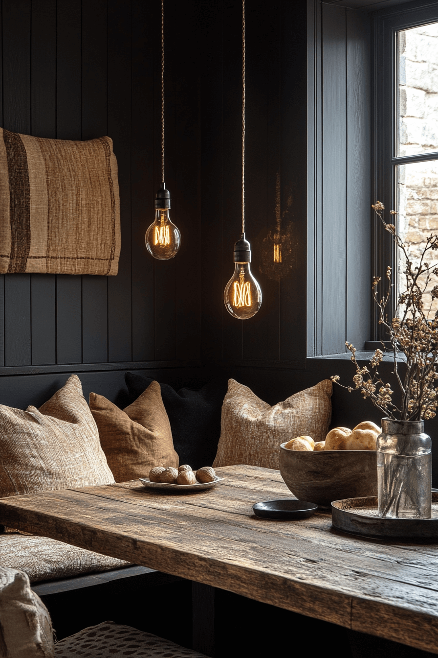 29 Moody Dining Room Ideas to Create a Warm and Stylish Gathering Spot moody dining room