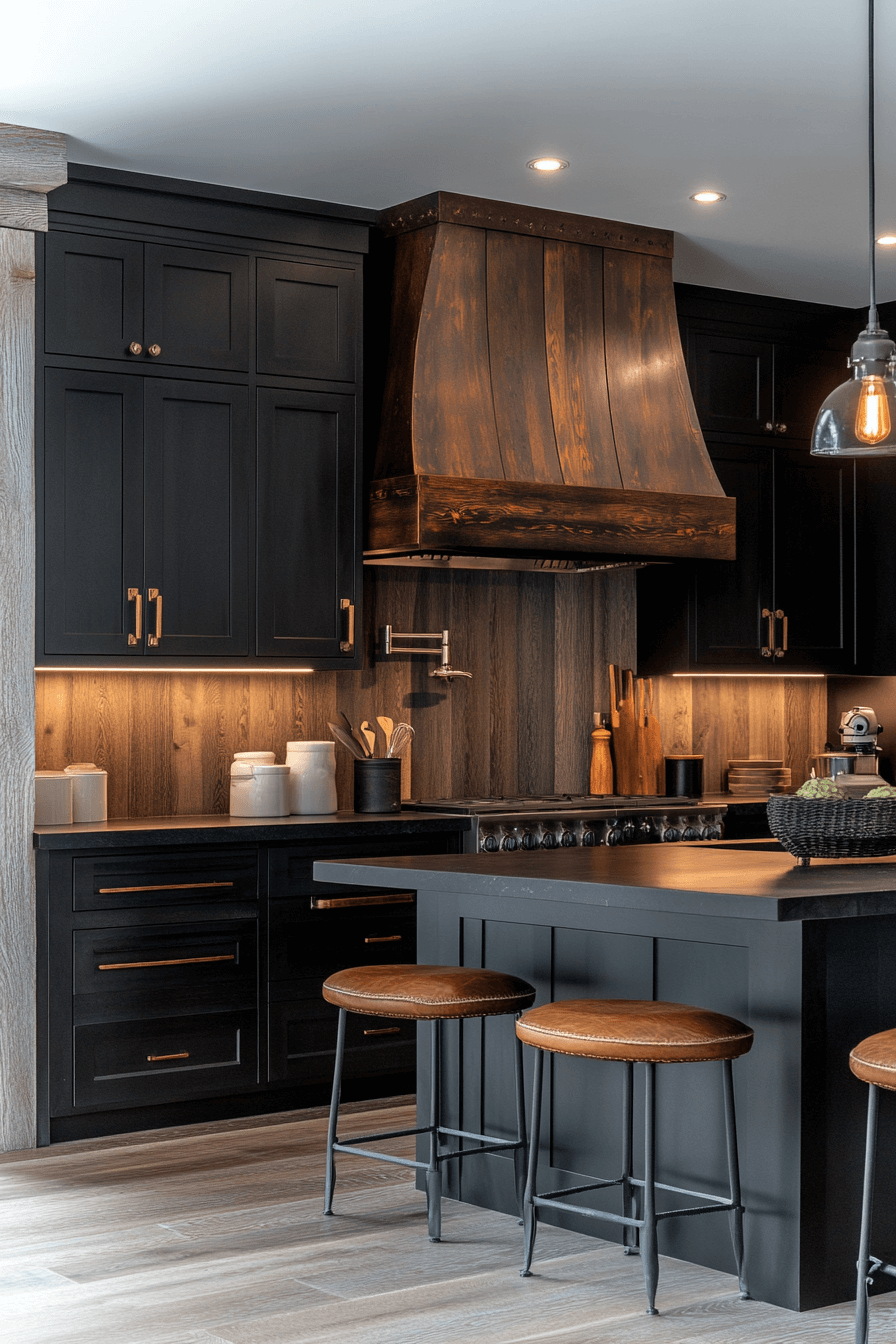 29 Dark Kitchen Aesthetic Inspirations to Create a Bold Cooking Space dark kitchen aesthetic