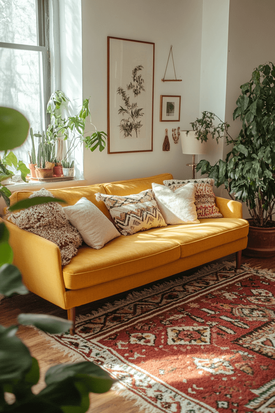 29 Boho Mid Century Modern Living Room Ideas for a Perfectly Eclectic Vibe boho mid century modern living room