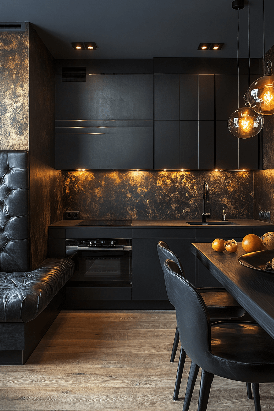 29 Small Moody Kitchen Inspirations That Turn Darkness into Delight small moody kitchen