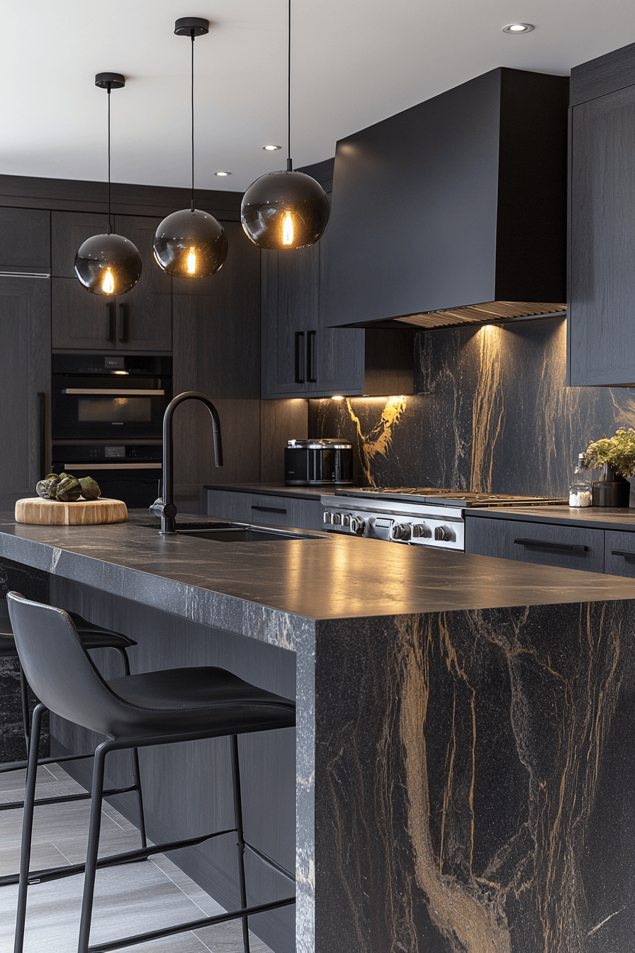 29 Moody Kitchen Cabinets That Turn Everyday Cooking Into a Mood moody kitchen cabinets