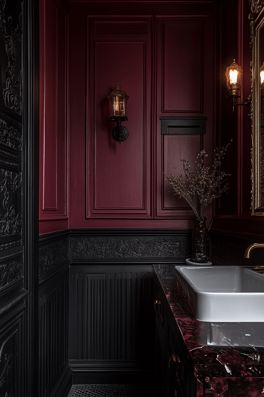 29 Moody Bathroom Designs That Will Elevate Your Home’s Aesthetic moody bathroom