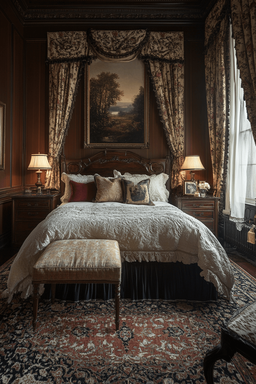 29 Moody Vintage Bedroom Designs That Blend Nostalgia with Style moody vintage bedroom