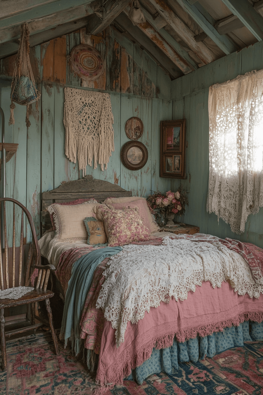 29 Boho Vintage Bedroom Inspirations That Bring Together Style and Comfort boho vintage bedroom