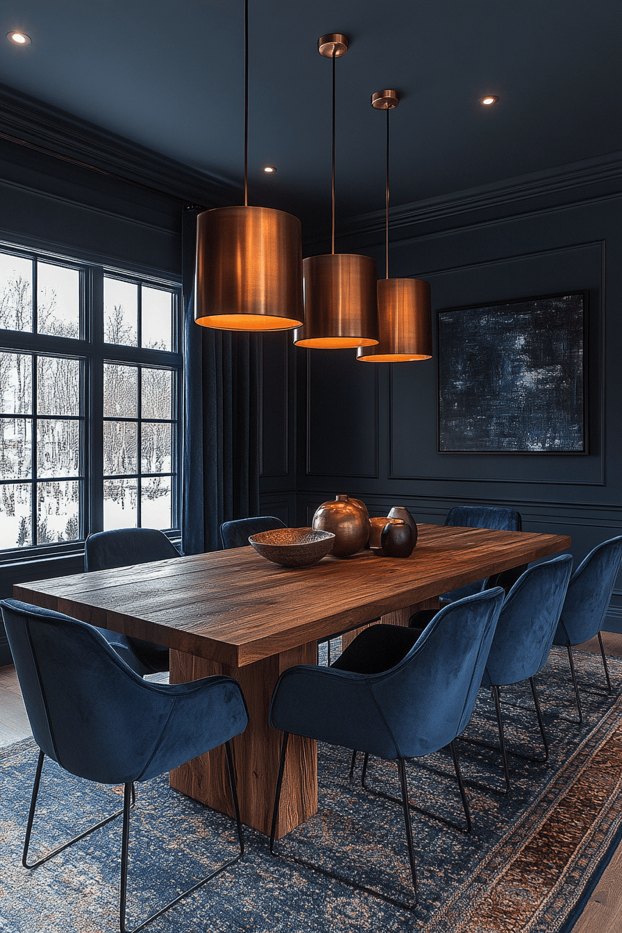 29 Moody Dining Room Ideas to Create a Warm and Stylish Gathering Spot moody dining room