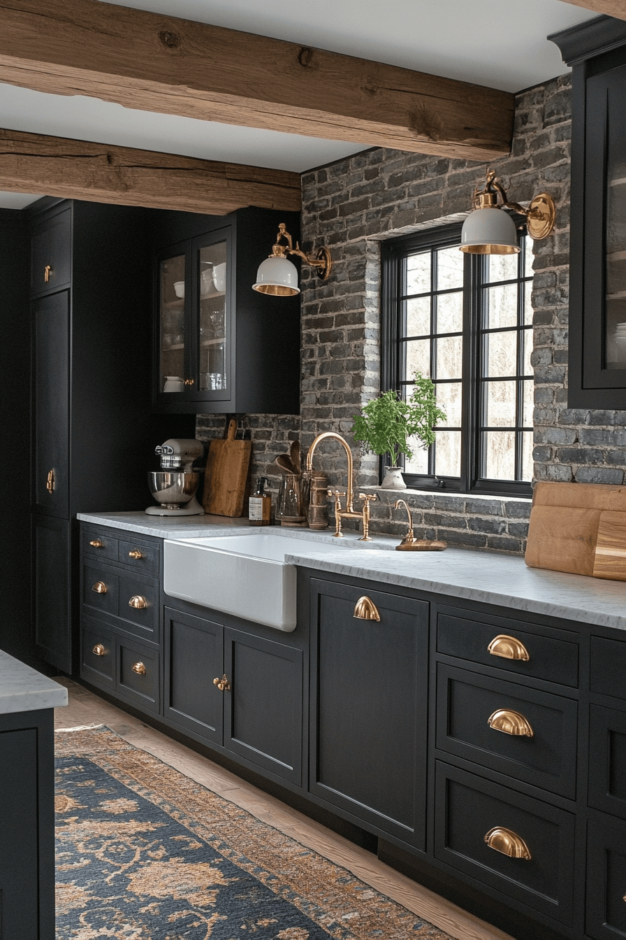29 Dark Kitchen Aesthetic Inspirations to Create a Bold Cooking Space dark kitchen aesthetic