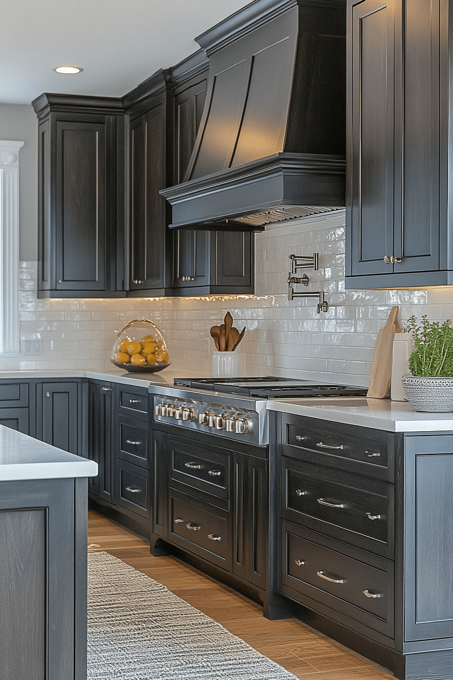 29 Moody Kitchen Cabinets That Turn Everyday Cooking Into a Mood moody kitchen cabinets