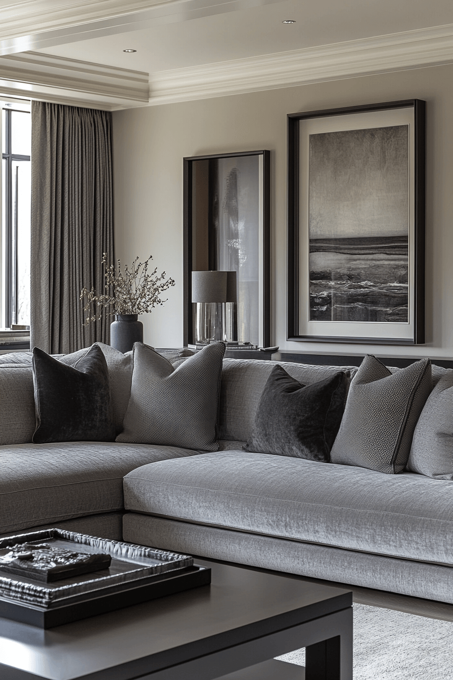 29 Grey Couch Aesthetic Inspirations That Brighten Your Home Grey couch aesthetic