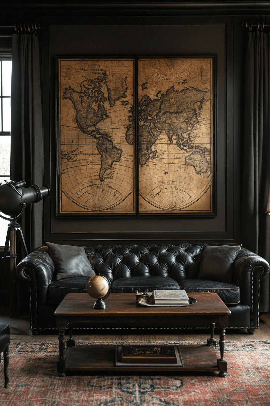 29 Moody Vintage Living Room Ideas That Bring Classic Elegance to Life moody vintage living room