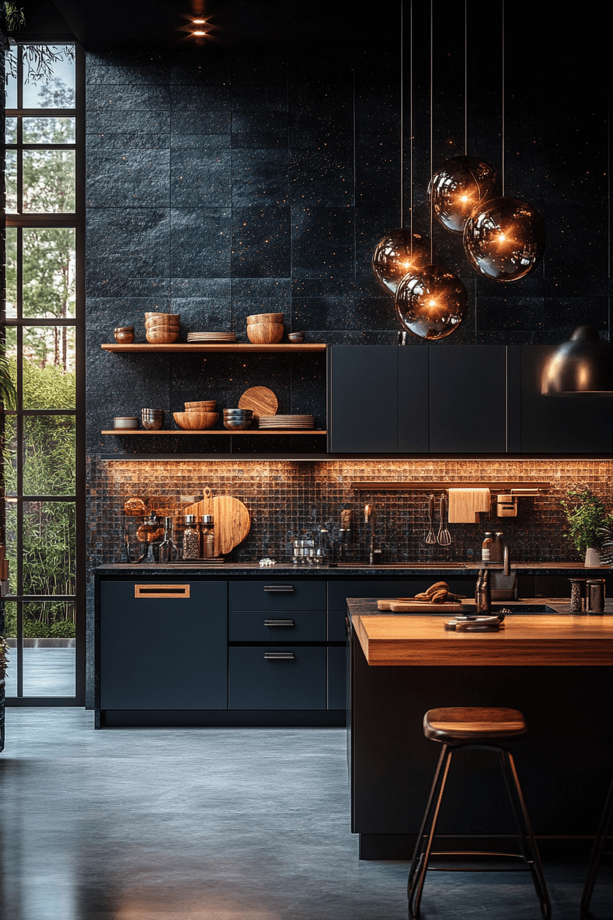 29 Small Moody Kitchen Inspirations That Turn Darkness into Delight small moody kitchen